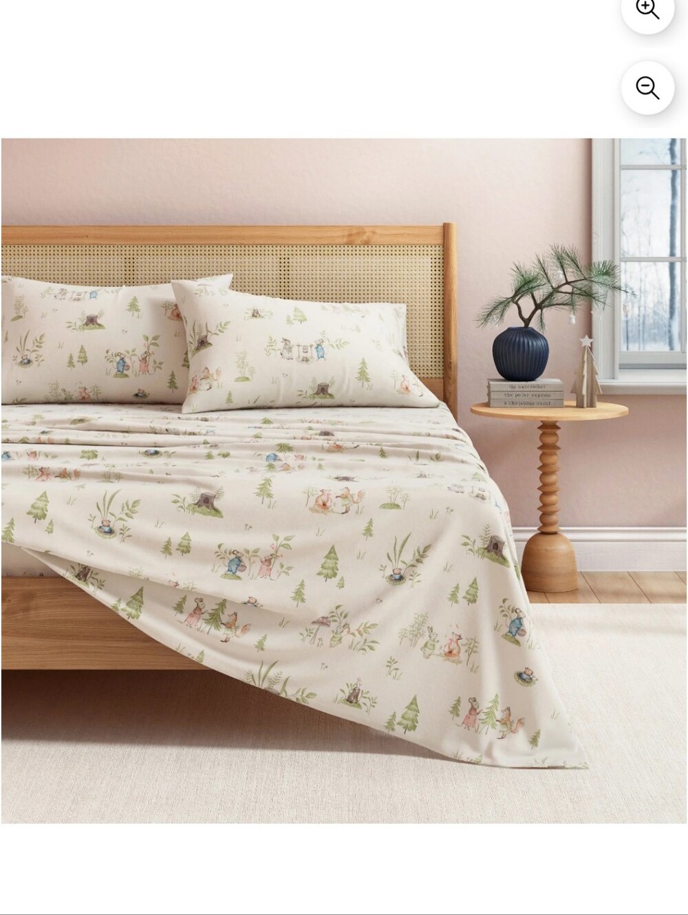 Great Bay Home Christmas Flannel Sheet Set - 100% Turkish Cotton Double Brushe K
